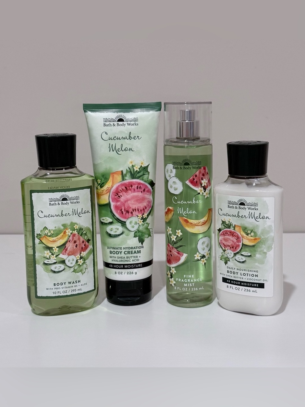 NEW Bath & Body Works Cucumber Melon Bath Bundle DISCONTINUED